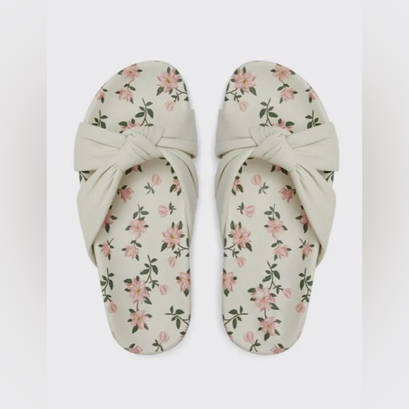 Draper James Stella Slide Sandal white in size 7 - Picture 2 of 16